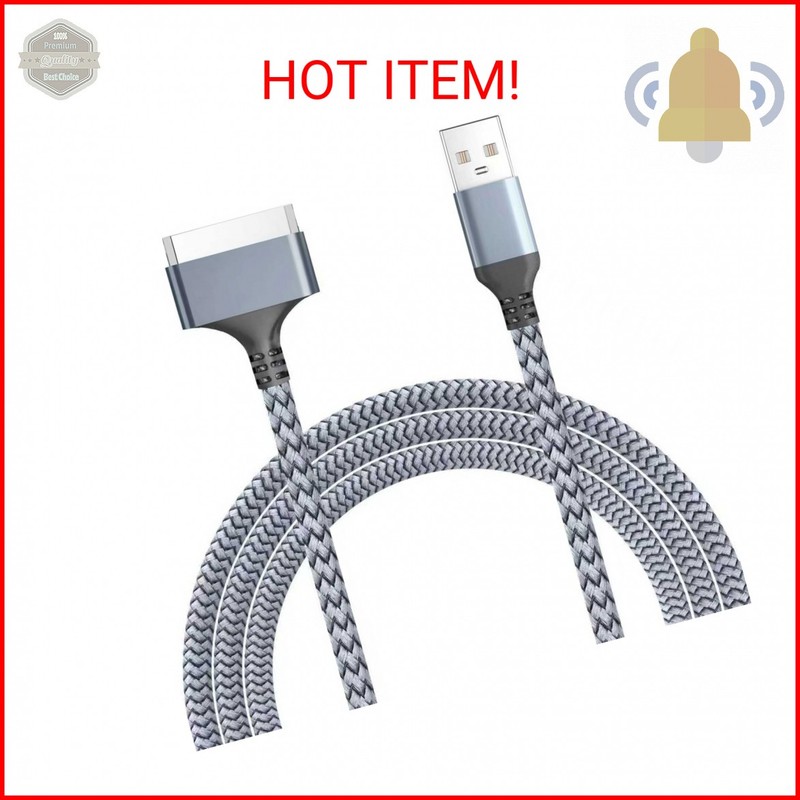 LBSC USB to 30 Pin Charger Cable Compatible with Old iPhone 4/4s/3G/3GS,Old iPad