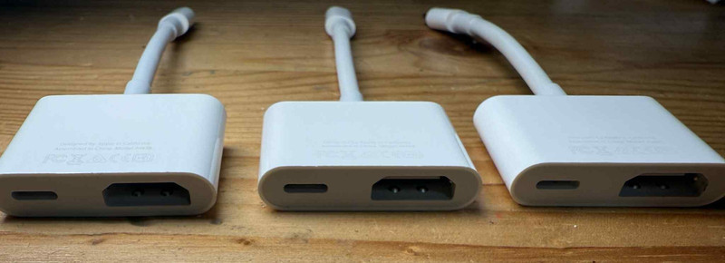 Apple Lightning to HDMI Digital AV Adapter A1438 (3 of them) gallery