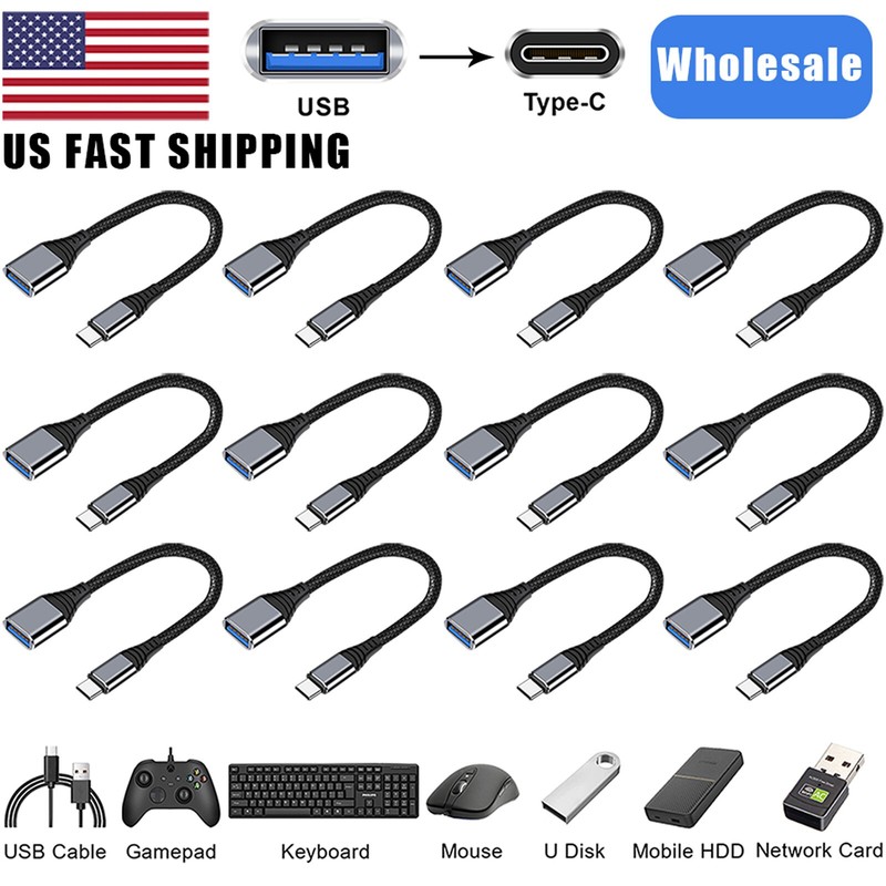 Lot USB C Type C 3.1 Male to USB 3.0 Type A Female OTG Adapter Converter Cord gallery