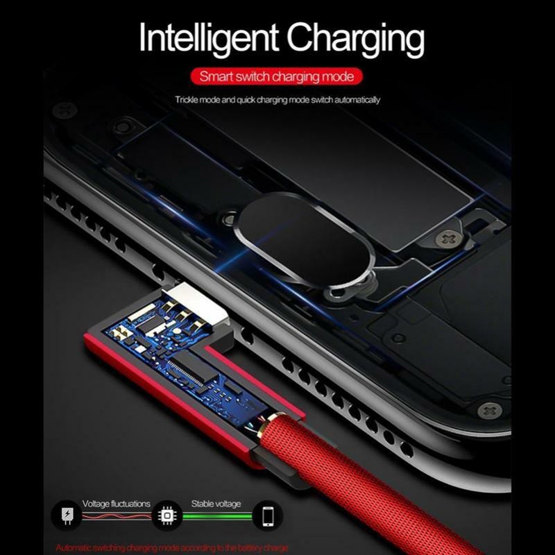 RIGHT ANGLE 90 DEGREE 10FT LONG USB CABLE POWER CORD For SAMSUNG PHONE & TABLET gallery