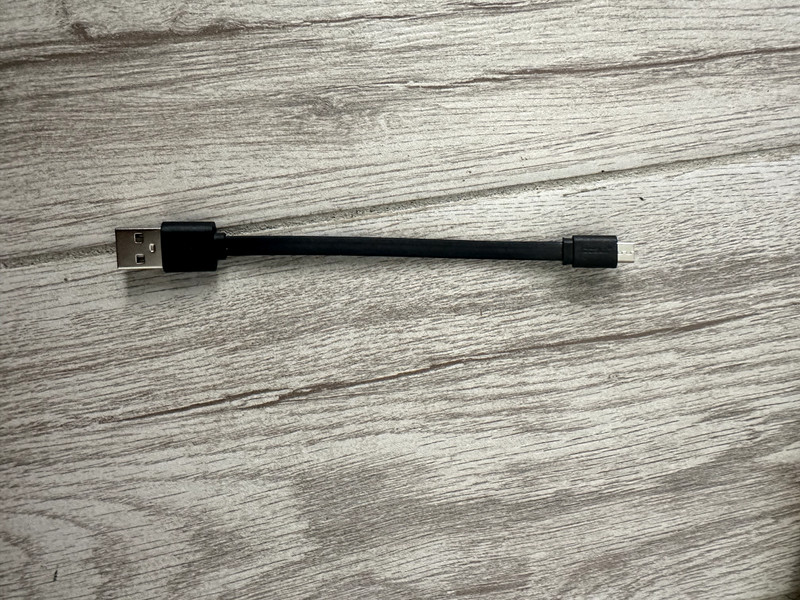 5″ Micro Flat USB Data Cable – Black, for phones, cameras, gps, go-pro,