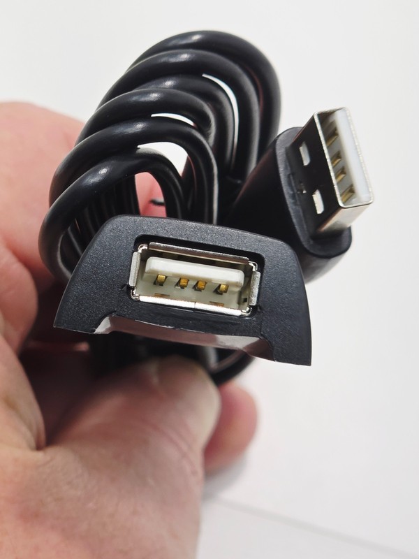 Black 1.6M Extension Cable For Logitech G613 GPW Headphones Keyboard Mouse USB