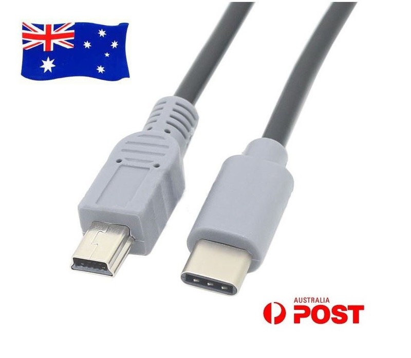 USB Type-C USB-C to Mini USB Data Sync OTG Power Charger Adapter Cable Cord Lead