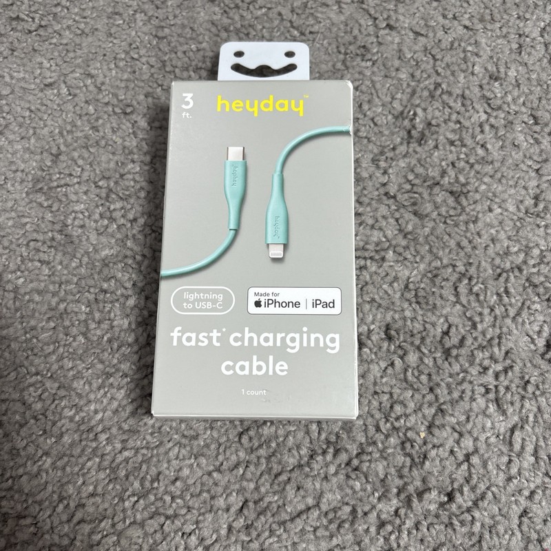 3' USB-C Cable - heyday blue iPhone iPad charging cord cable new