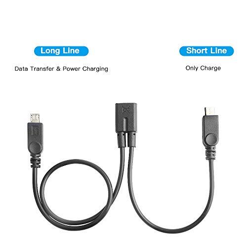 ELECTOP Micro USB Female to 2 Micro USB Male Splitter Cable gallery