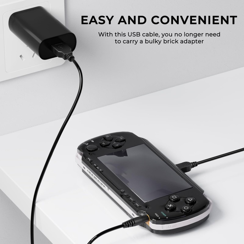 2 Pack PSP Charger Cable, PSP Charger USB PSP Power Cord for Charging Sony PS... gallery
