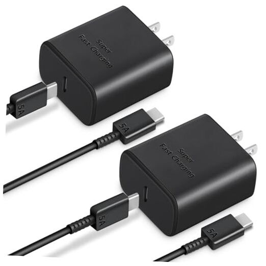 for 45W Fast Charger Type C, USB C Fast Charging Block with 6 FT Type C