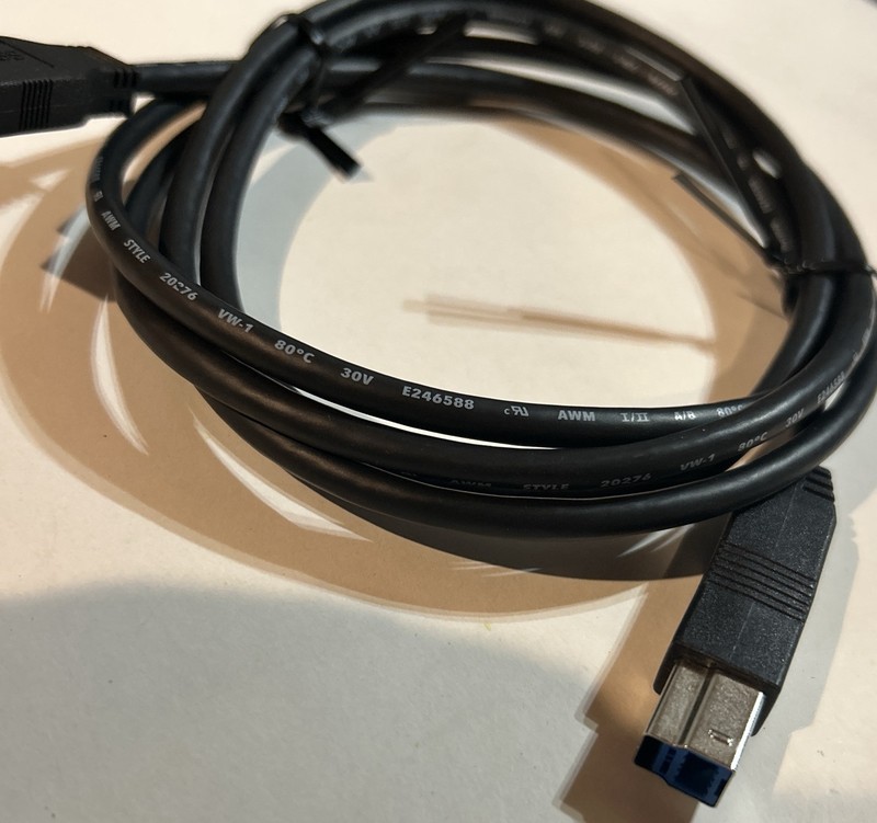 5’ USB Cable Standard Black Style 20276 New VW-1 - 30V gallery