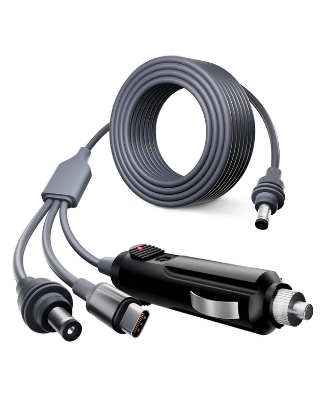 Starlink Mini 3-in-1 Power Adapter Cable 10FT / 3 M – USB-C to DC Cord, 12V-2…