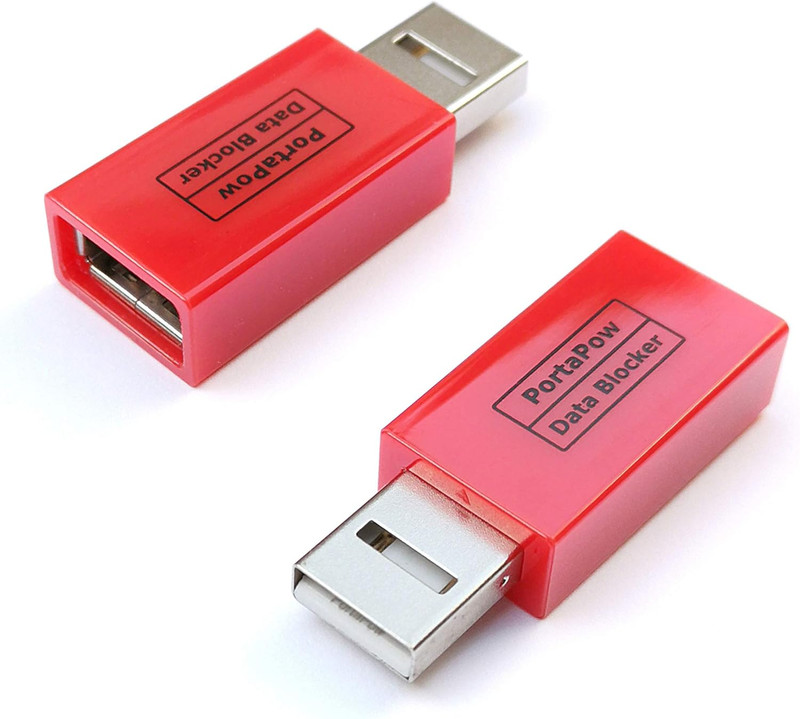 USB Data Blocker (Red 2 Pack) – Protect against Juice Jacking