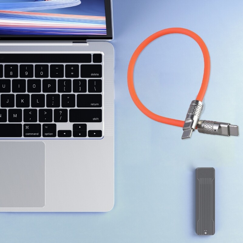 Type C Extender Cord Power Wire Support 65W Quick Charging 480Mbps Data Sync