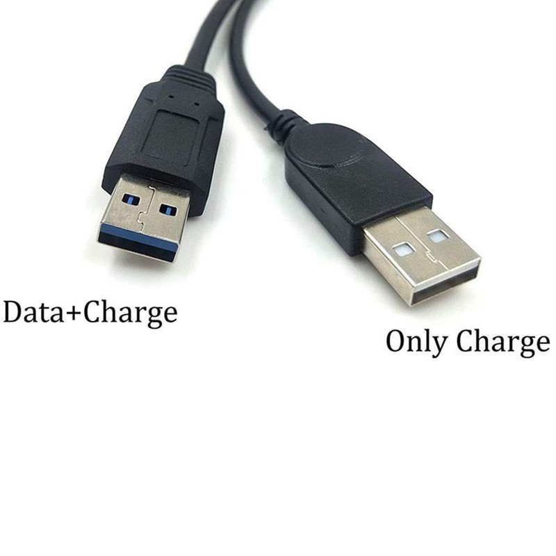 USB 3.0 Female to Dual USB Male Extra Power Data Extension Cord Adapter Split... gallery