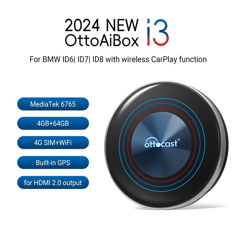 Ottocast AIBOX i3 Multimedia Player Streaming TV Box for BMW w/OEM Wired Carplay