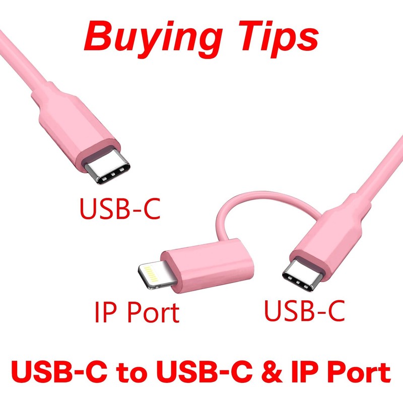 60W Coiled USB-C to USB-C & Lightning Cable【MFi Certified】 2 in 1 Fast Chargi... gallery