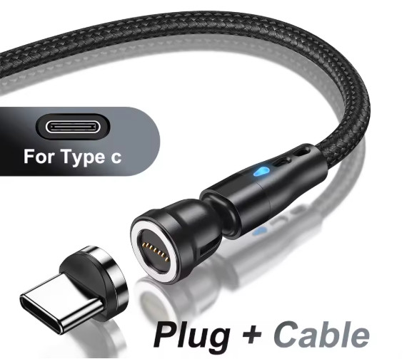 5A Magnetic Fast Charging Cable USB Type-C 1m, 2m Fast Charger Cord