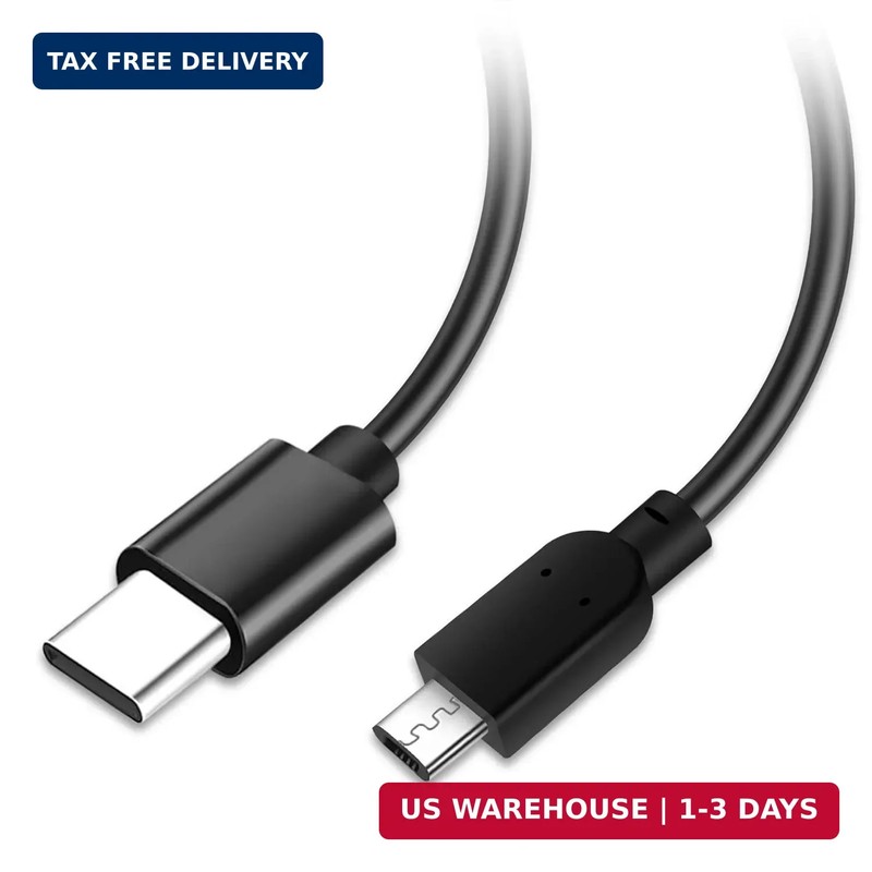 USB-C to Micro USB Cable 4FT, Fast Charging & Data Sync, 4 Feet, Black FAST SHIP gallery