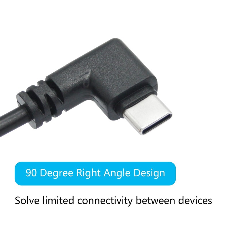 11 Inch 90 Degree USB C To 4 Pin Bare Wire Open End Cable 5V/2A Pigtail 4 PCS gallery