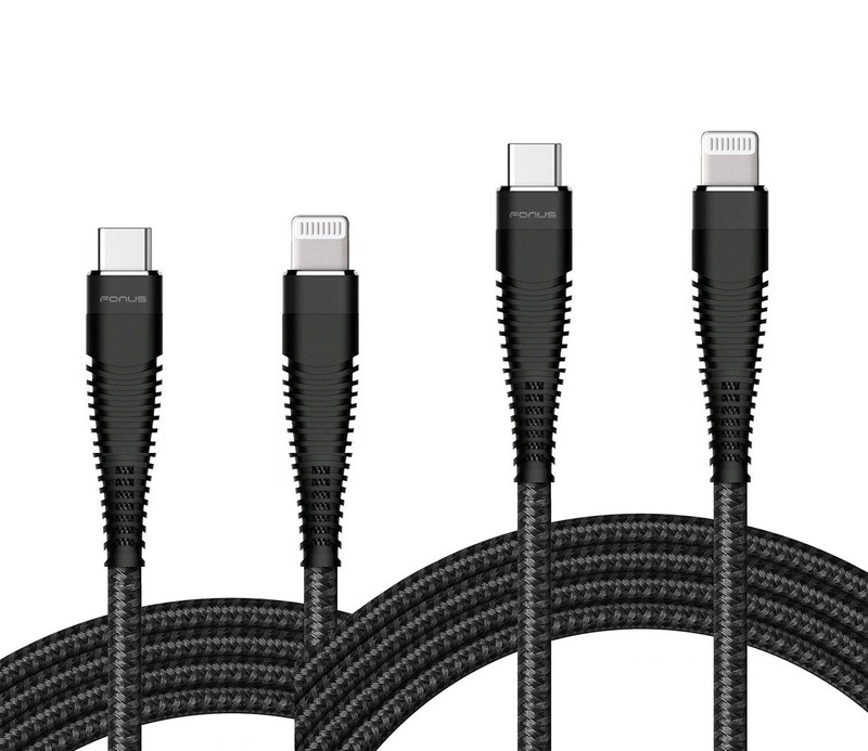6ft and 10ft Long PD USB-C Cables Fast Charge Power Cord Type-C for Cell Phones
