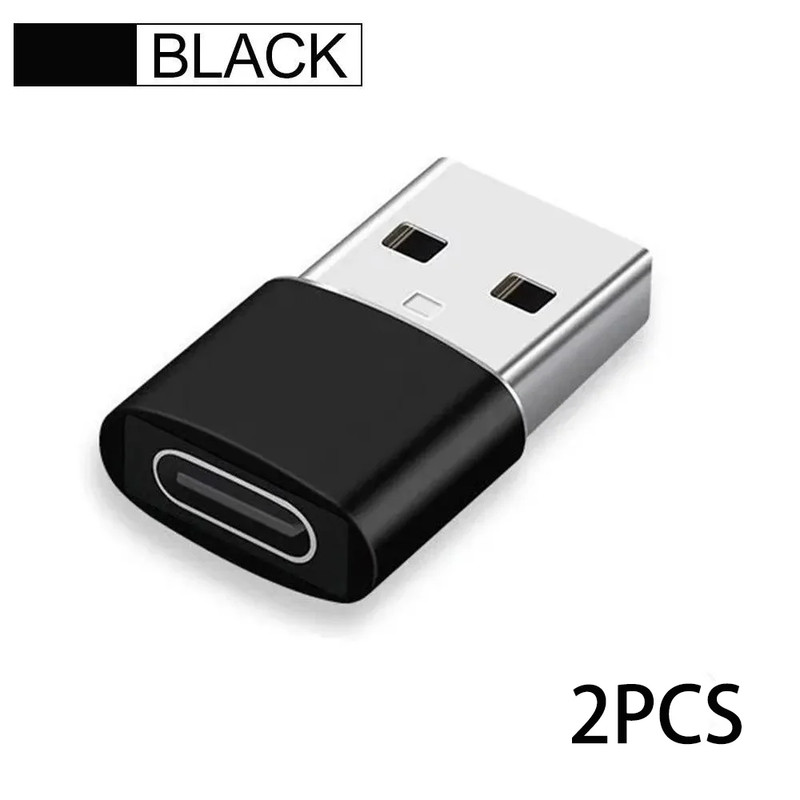2Pcs USB Type C OTG Converter Portable USB-C Male to Female Adapter Universal Co gallery