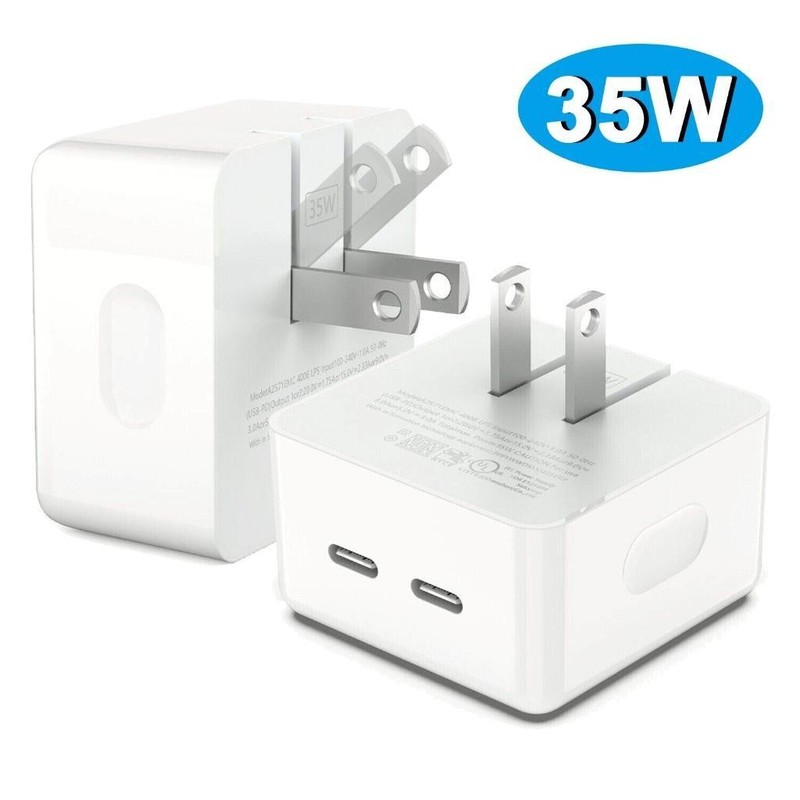 35W Dual USB Type C Wall Fast Charger Adapter For T-MOBILE REVVL 7/7 Pro 5G