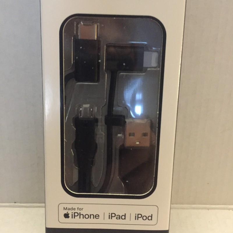 NEW USB 2.0 Universal Tri-Tip Charging 3 Foot Cable gallery