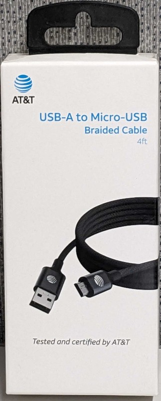 AT&T 4-foot Braided Micro USB Cable