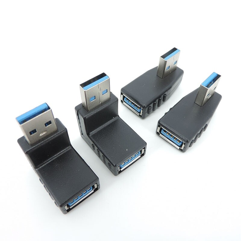 USB 3.0 A Male to Female Connector converter plug Angle Coupler For Laptop PC gallery