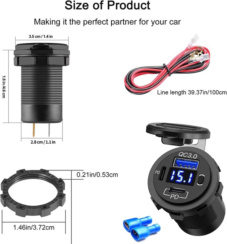 Fast Charging USB C Adapter for Vehicles gallery