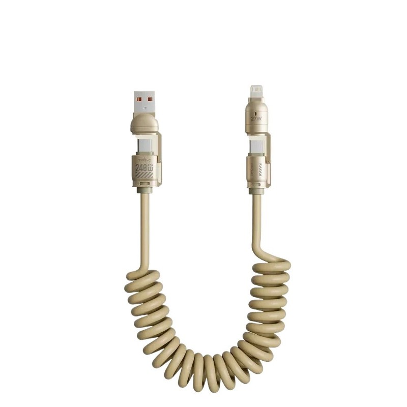 NEW 240W 4 in 1 USB-C PD 2M W/EMarker Chip Multi-fast Charging Cable Car Use gallery