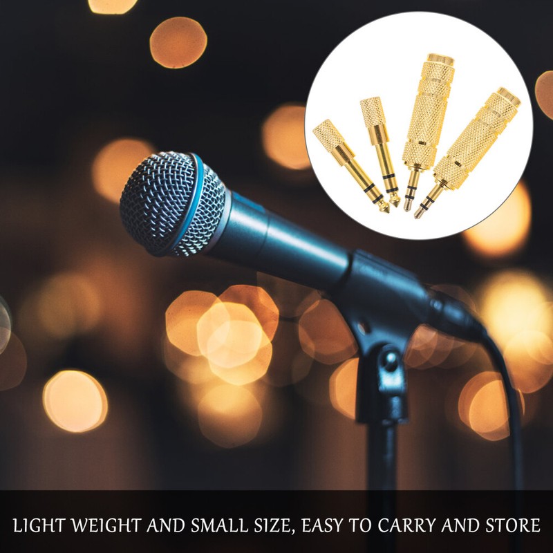 4 Pcs Adapter Microphone Travel Headphone Cable for Headphones gallery