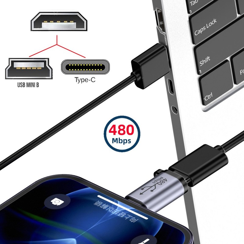 Chenyang 2pcs/lot USB2.0 Power Data Adapter with Chain Holes gallery
