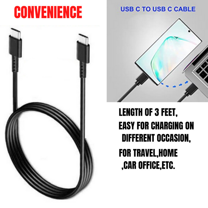 25W PD USB-C To USB-C Cable Fast Charge Type C Cord For Samsung Galaxy Wholesale gallery