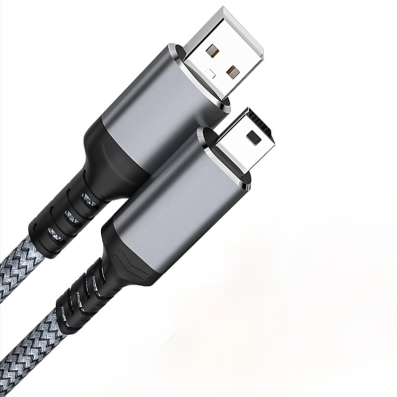 USB-A to Mini USB 2.0 Cable 3FT Charger Cord for PS3, Camera, Dash Cam, GPS