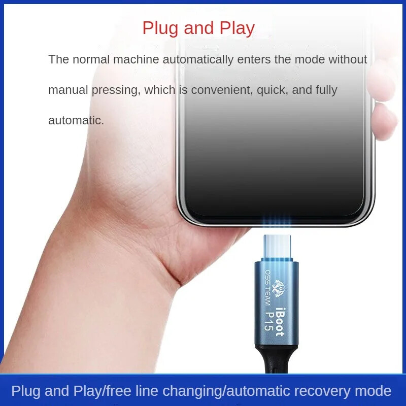 W235 Automatic Recovery Mode Flash Cable for IPhone 15 Data Transfer Charg Flash gallery