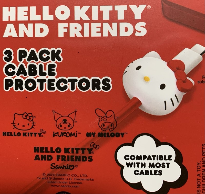 NEW Hello Kitty & Friends Set of 3 Phone Cable End Protector/Decoration gallery