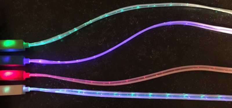 FLOWING LED LIGHT-UP USB charge Data Sync Cable charger FOR SAMSUNG LG HTC MICRO gallery