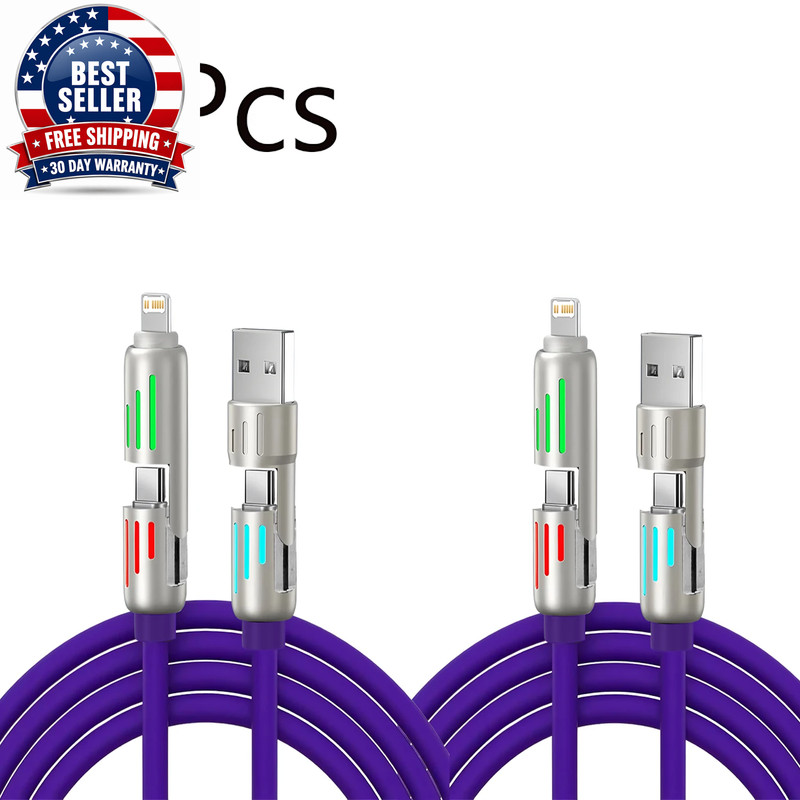 1/2/3Pcs 4-IN-1 240W USB Type C to USB C Cable PD Fast Charger Wire for Iphone 1 gallery
