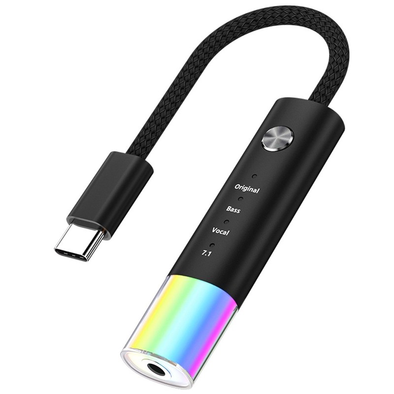Universal Audio Converter Type-C to 3.5mm Headphones, Audio Quality H6560