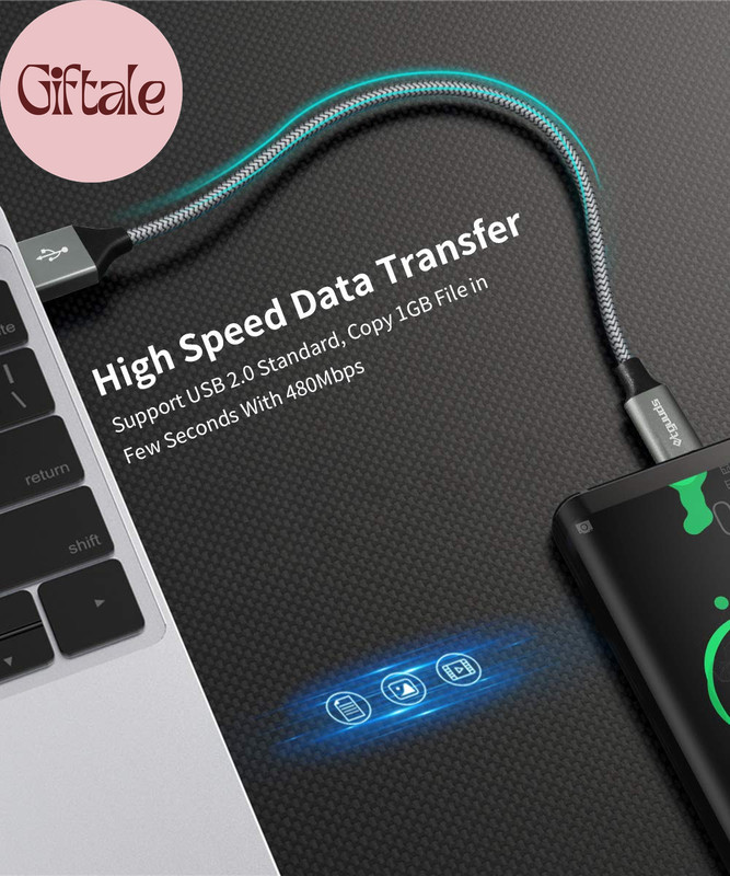 USB a to USB C Cable 5-Pack (3/3/6/6/10 Ft), Fast Charging Type C Charger Cord f gallery