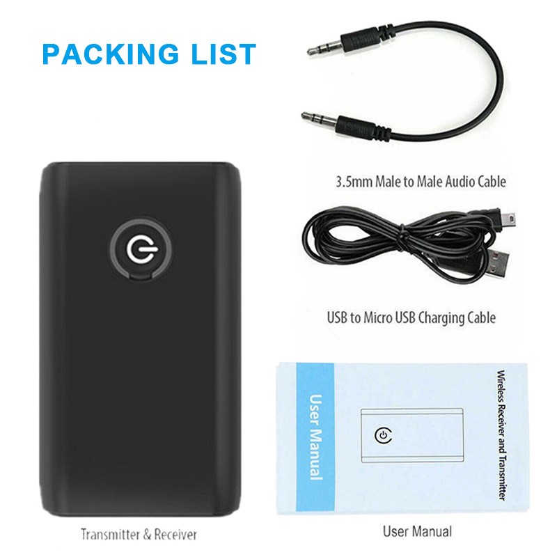 2-in-1 Blue-tooth 5.3 Wireless Transmitter Receiver Adapter Audio 3.5MM Jack Aux gallery