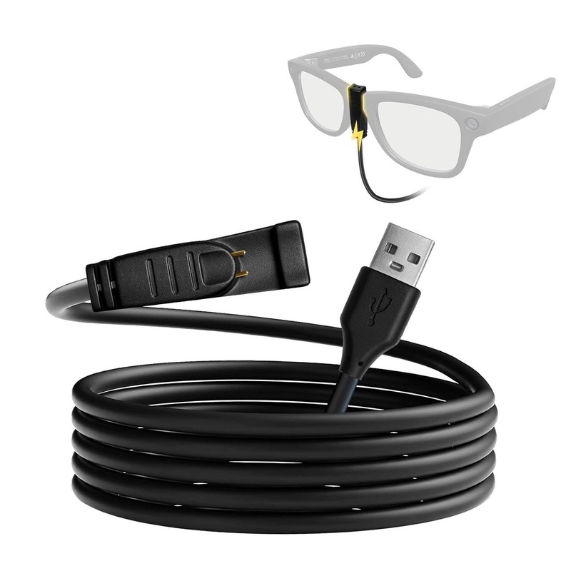 Lightweight USB Charger for RayBan Meta Accessories - Fast Clip-On Design gallery
