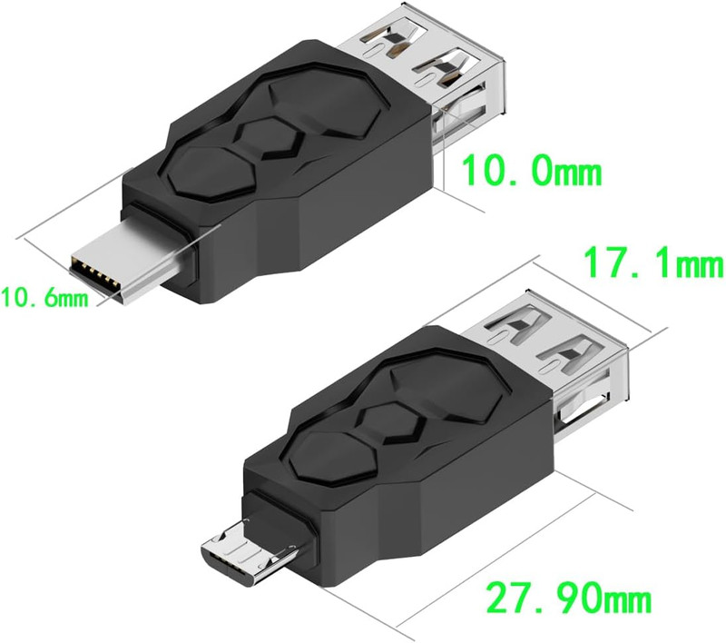 USB 2.0 Adapter Set Usb/Type C/Micro/Mini Male to Female Converter Connector 12 gallery