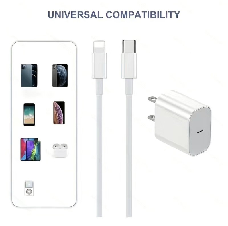 Extremely fast charger for Iphone 11 12 13 14, both charging cable + charger box gallery