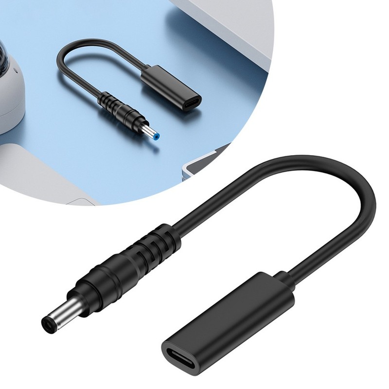 USB C Female Input Cable for Starlink For Mini DC 5.5x2.1mm 15cm Black gallery