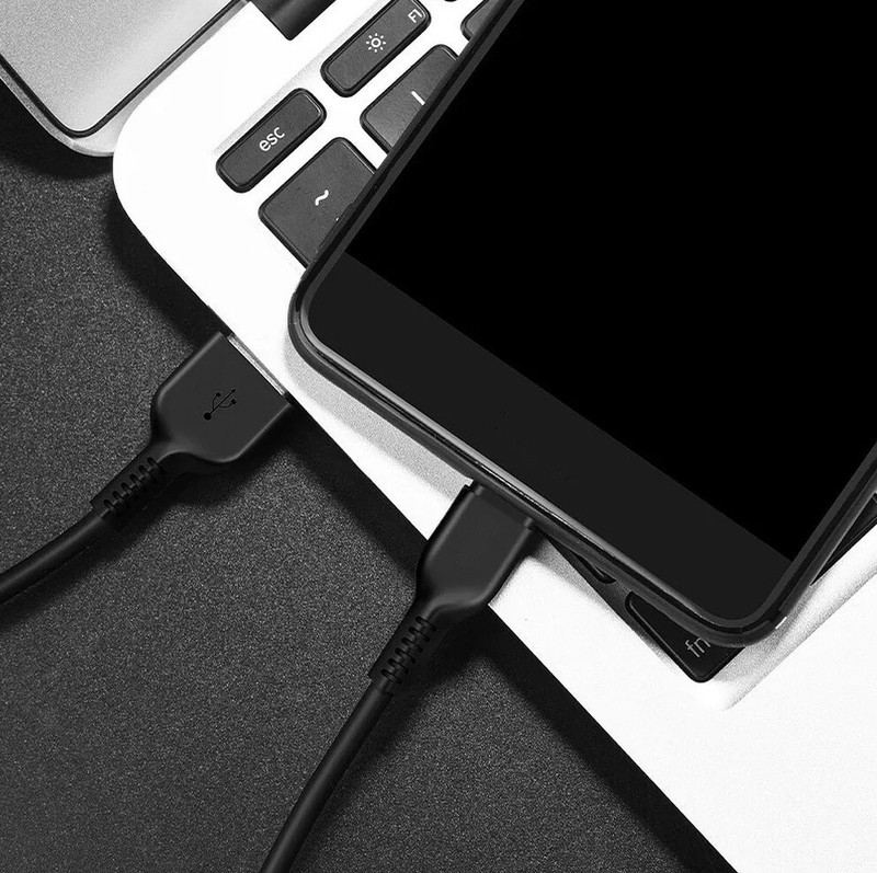 Universal USB to USB Type C Cable 1 Meter Black White Charging 3A Data gallery