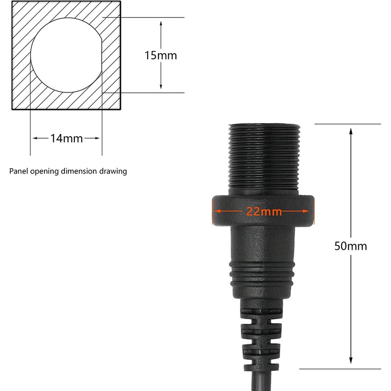 Right Angle Micro USB Mount Extension Dash Flush Dashboard Cable Car Motorcycle gallery