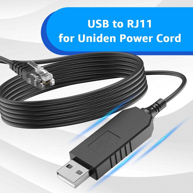 6.5FT USB to RJ11 for Uniden Radar Detector Power Cable gallery