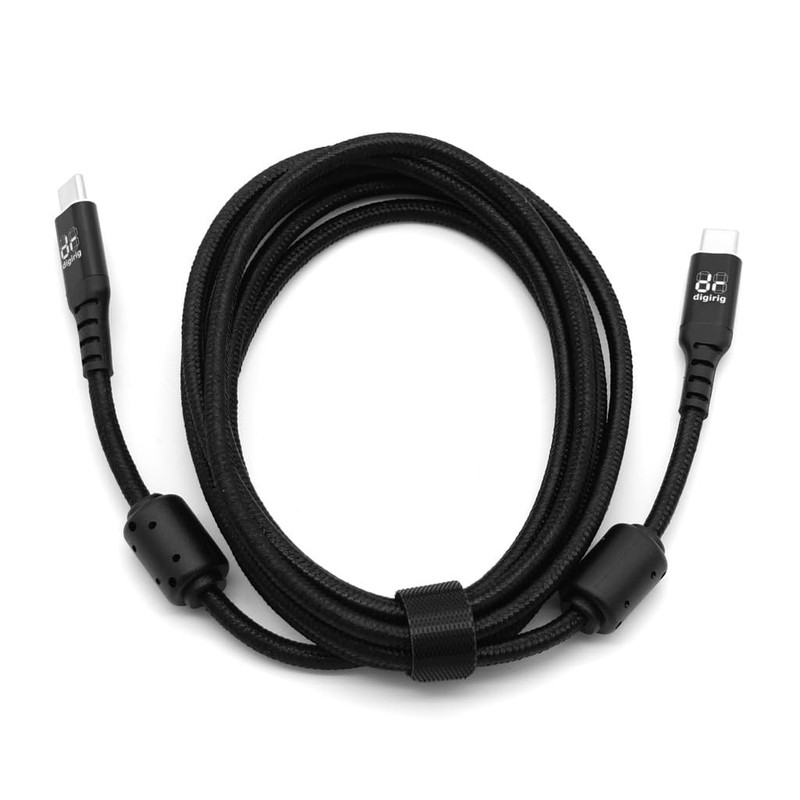 2M Shielded USB-C to USB-C Cable with Ferrites