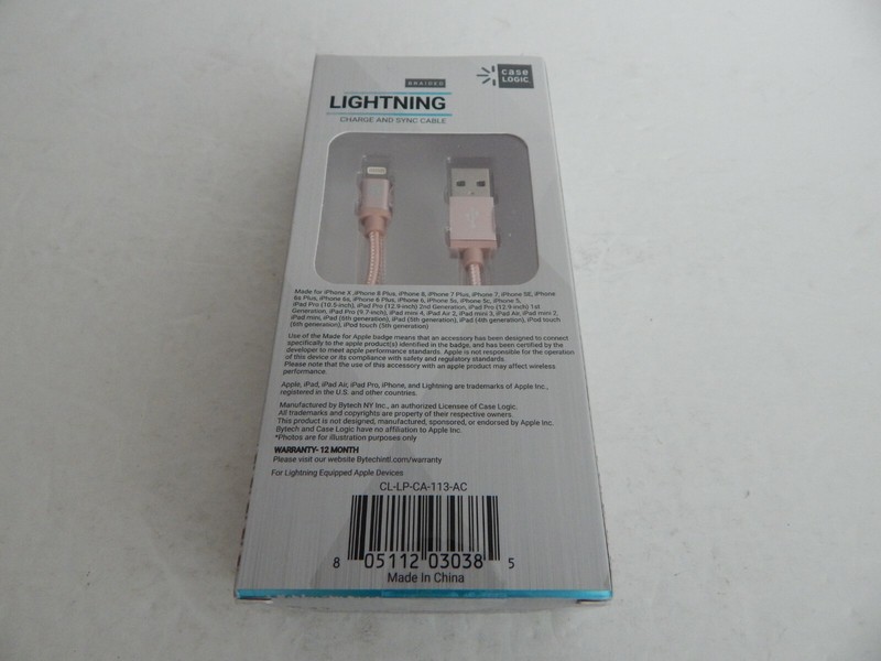 Case Logic 10 Feet MFi Certified Lighting Charge & Sync Cable Rose Gold New gallery