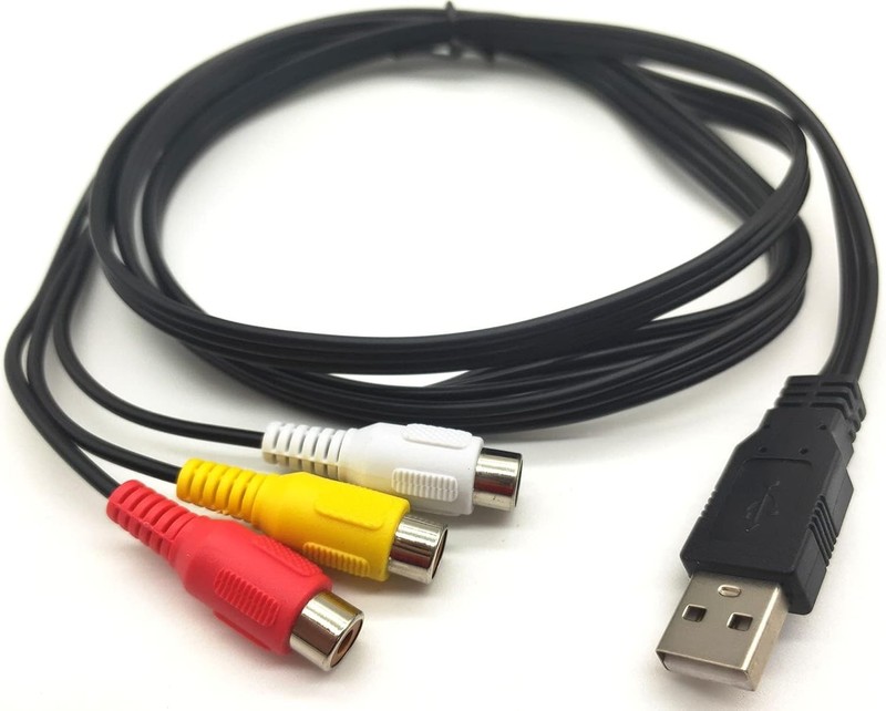 USB to 3RCA Cable, 5 Feet/1.5m USB 2.0 Male to 3 RCA Female Jack Splitter Aud... gallery